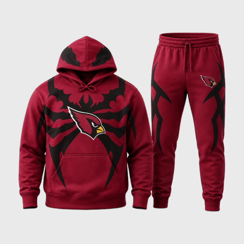 Arizona Cardinals Tribal Spider Hoodie Jogger Matching Tracksuit Main image
