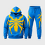 Los Angeles Chargers Tribal Spider Hoodie Jogger Matching Tracksuit