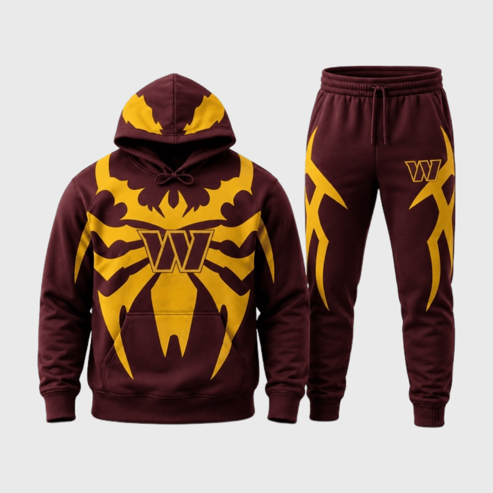 Washington Commanders Tribal Spider Hoodie Jogger Matching Tracksuit Main image