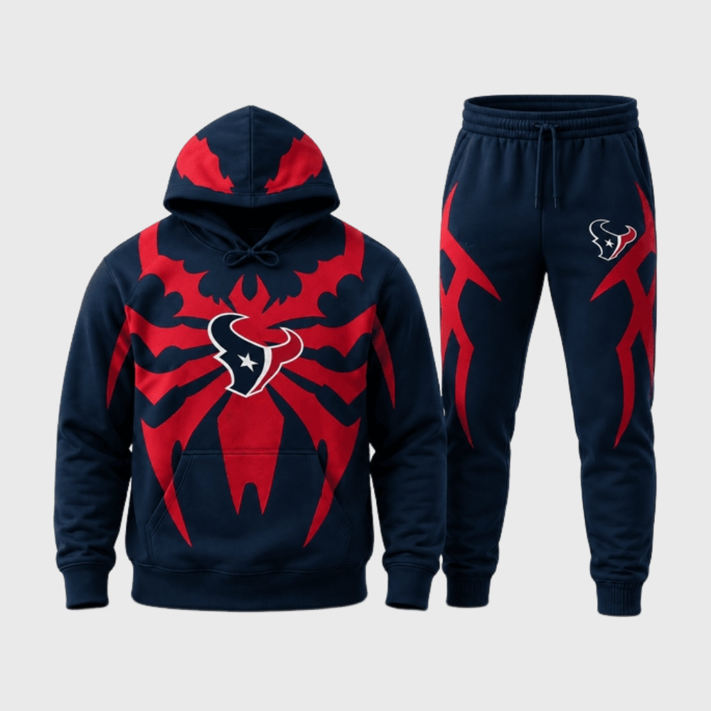 Houston Texans Tribal Spider Hoodie Jogger Matching Tracksuit Main image
