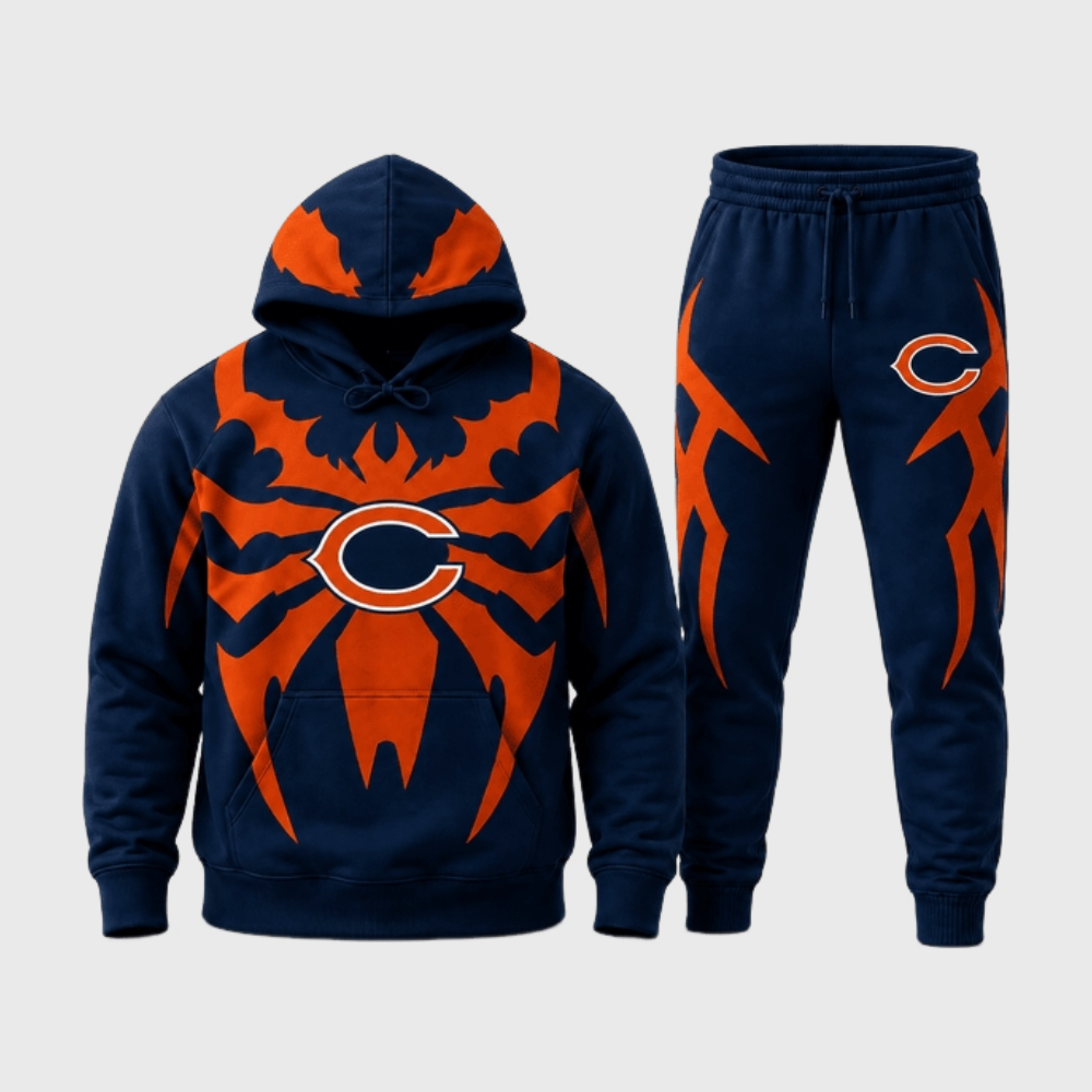 Chicago Bears Spider Tribal Hoodie Jogger Matching Set Main image