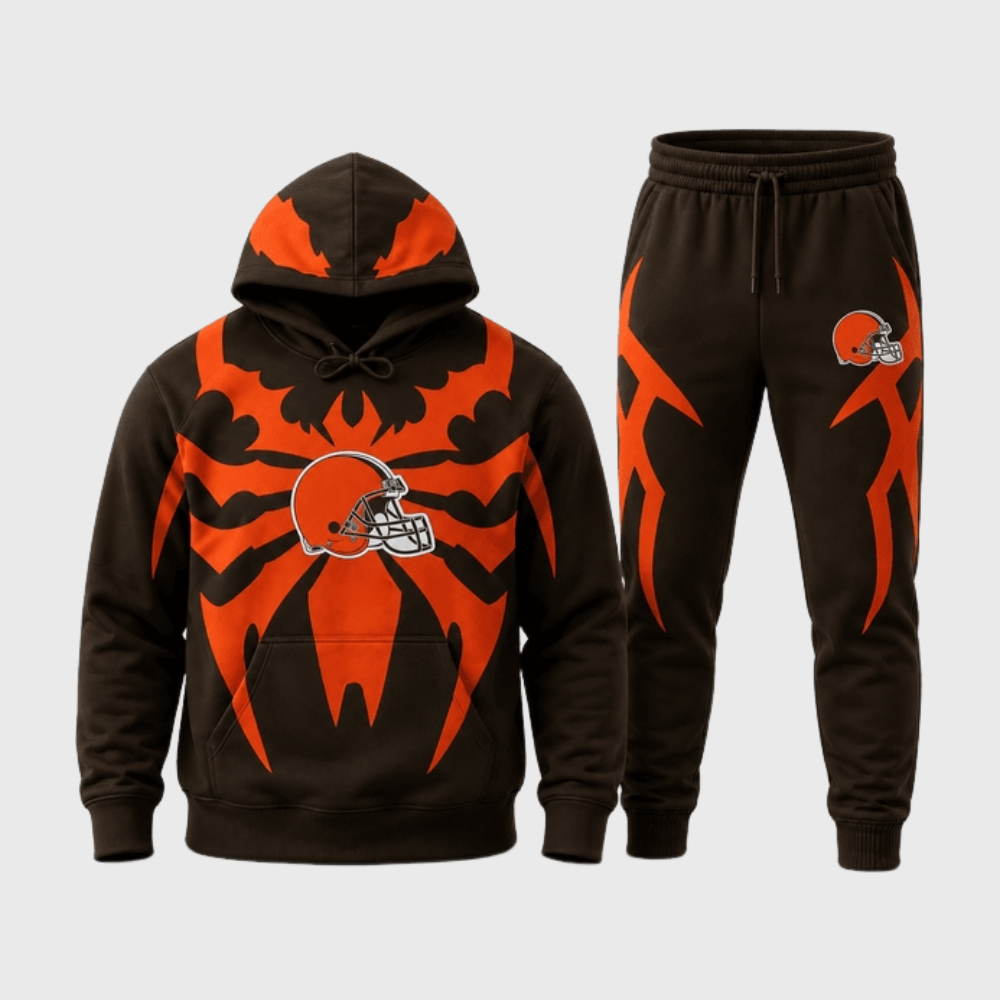 Cleveland Browns Spider Tribal Hoodie Jogger Matching Set Main image