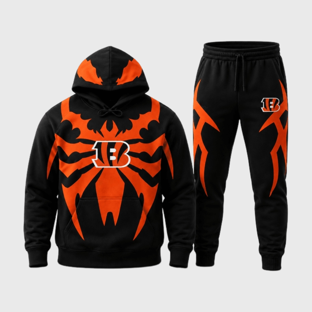 Cincinnati Bengals Spider Tribal Hoodie Jogger Matching Set Main image