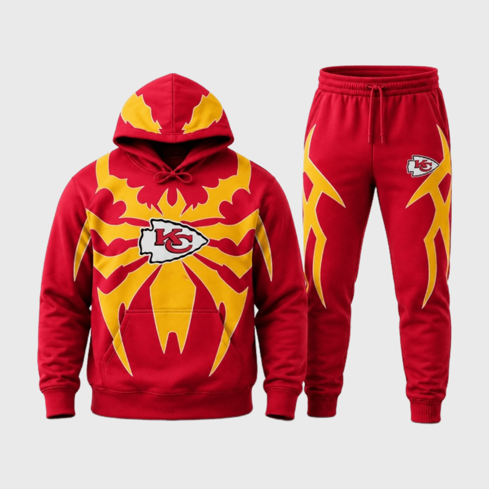 Chiefs Spider Tribal Hoodie Jogger Matching Set Main image