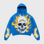 Los Angeles Chargers Skull Flame Graphic Hoodie