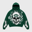 New York Jets Skull Flame Graphic Hoodie