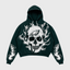 Philadelphia Eagles Skull Flame Graphic Hoodie