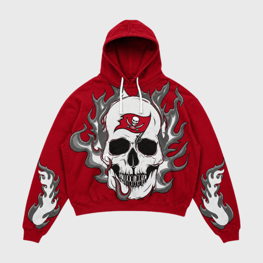 Tampa Bay Buccaneers Skull Flame Graphic Hoodie Main image