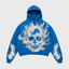 Detroit Lions Skull Flame Graphic Graphic Hoodie