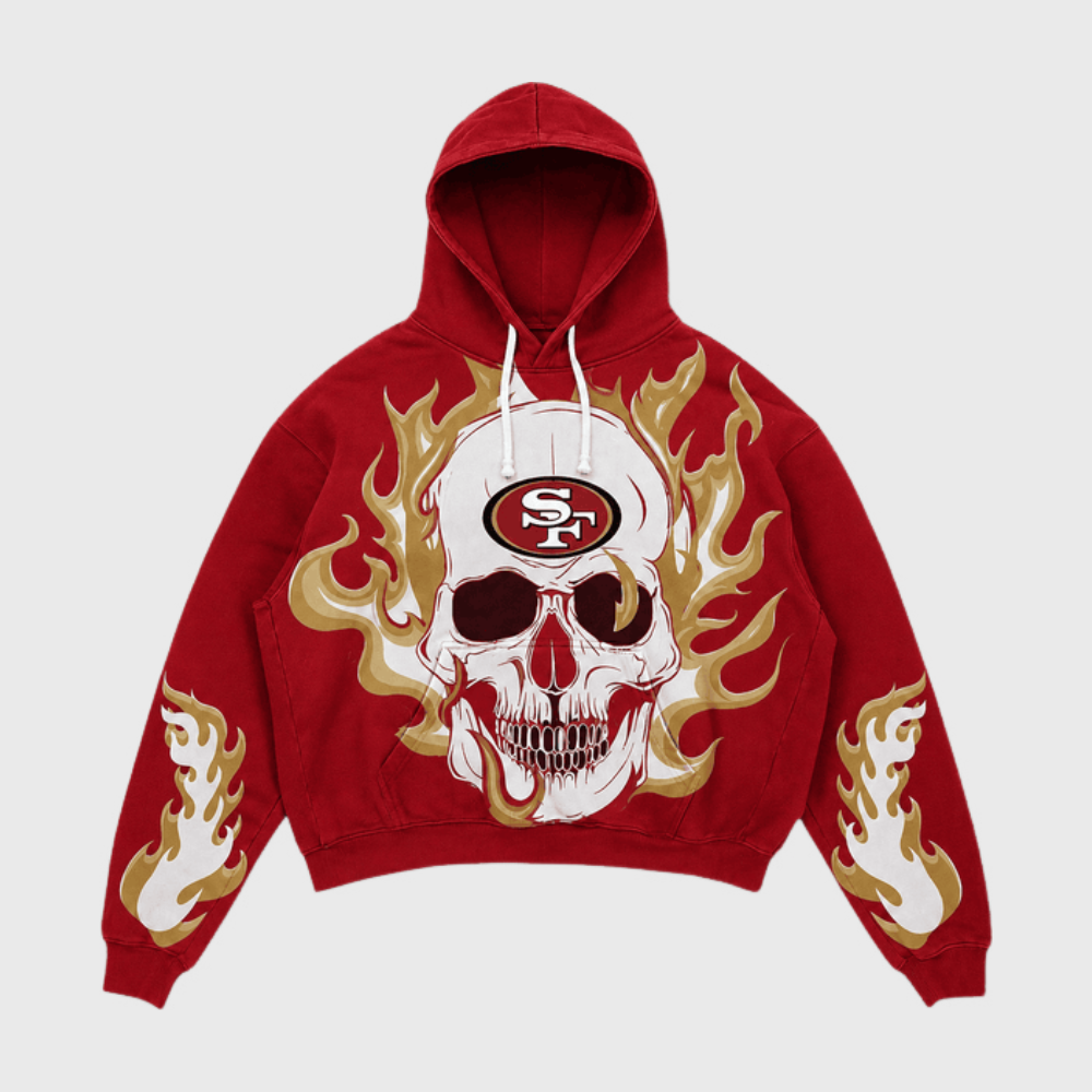 San Francisco 49ers Skull Flame Graphic Hoodie Main image
