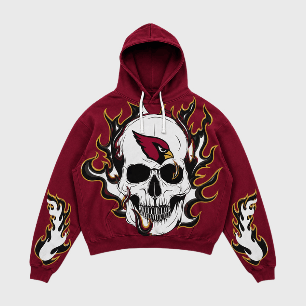 Arizona Cardinals Skull & Flame Graphic Hoodie Main image