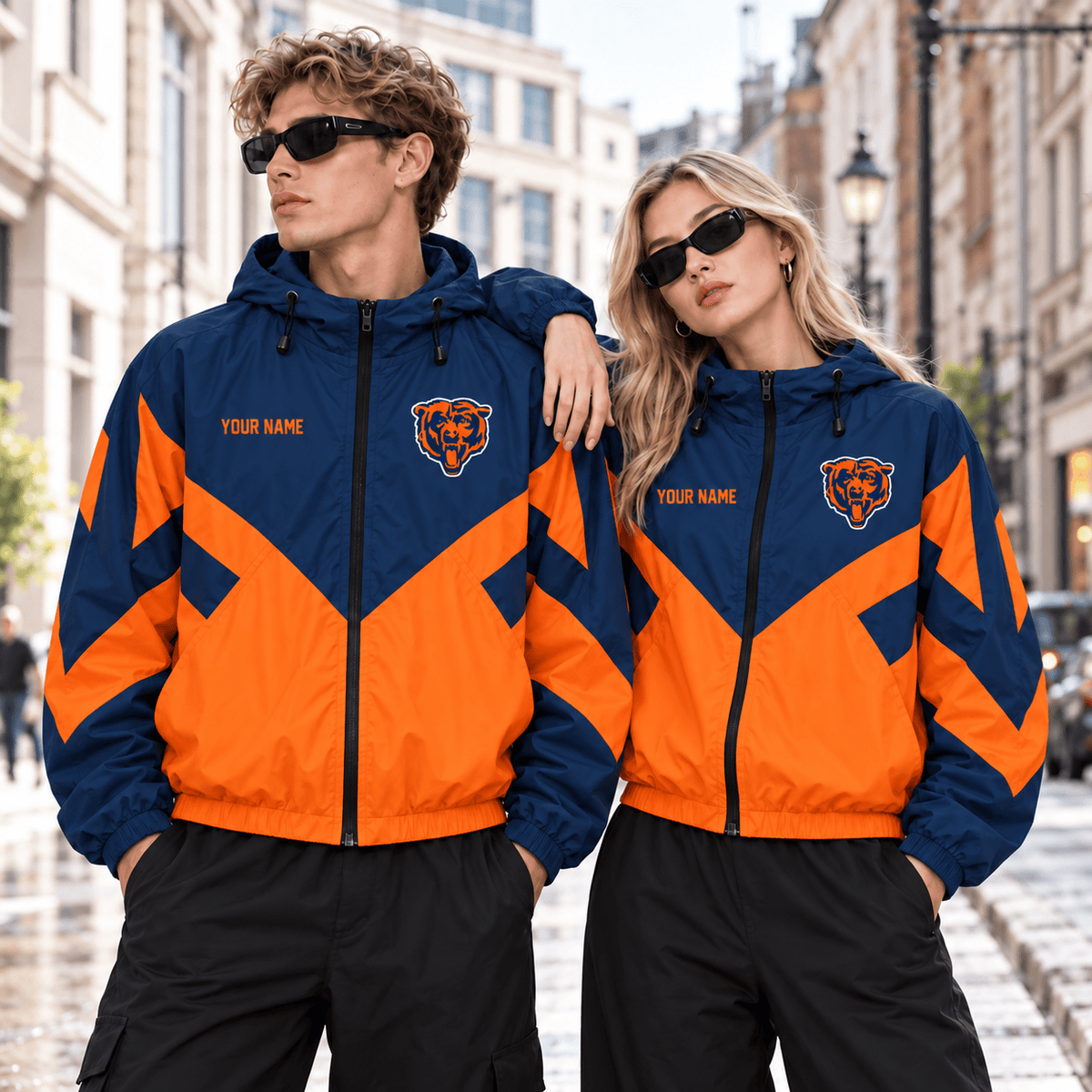 Chicago Bears NFL Outdoor Jacket Custom Name For Fan Main image