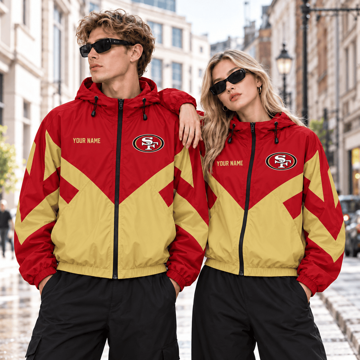 San Francisco 49ers NFL Outdoor Jacket Custom Name For Fan Main image