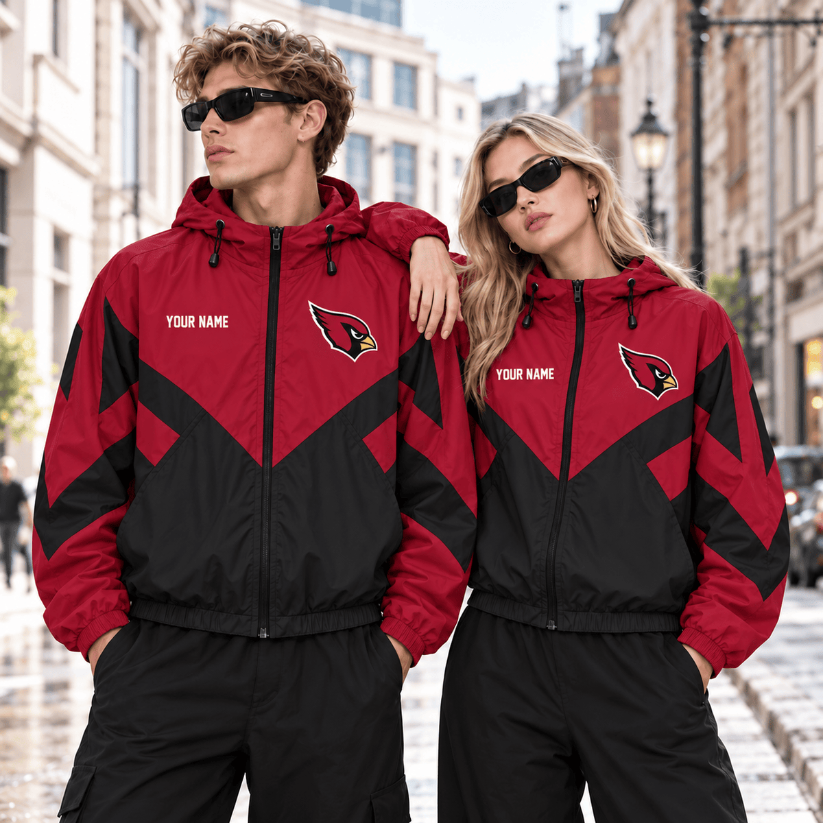 Arizona Cardinals NFL Outdoor Jacket Custom Name For Fan Main image
