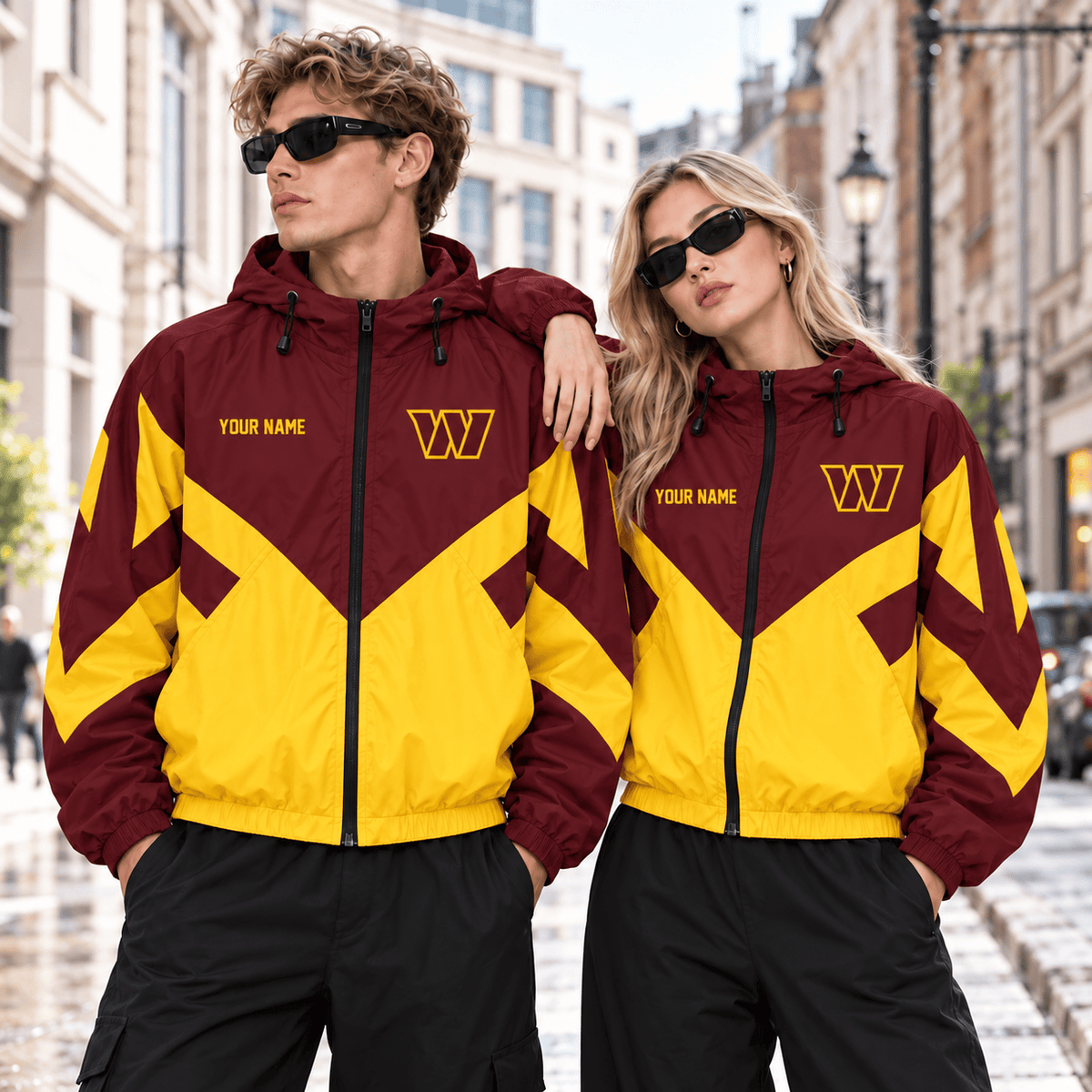 Washington Commanders NFL Outdoor Jacket Custom Name For Fan