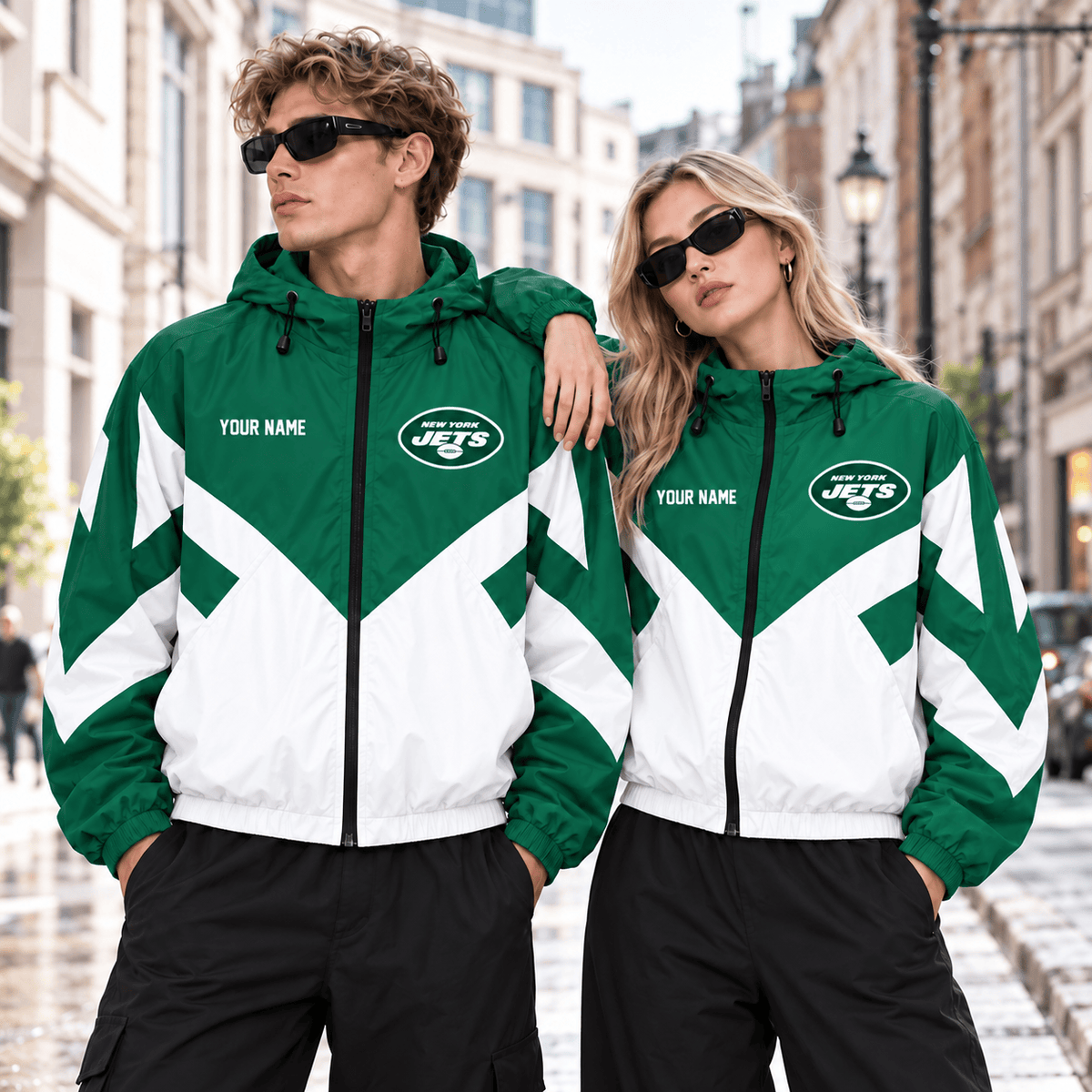New York Jets NFL Outdoor Jacket Custom Name For Fan Main image