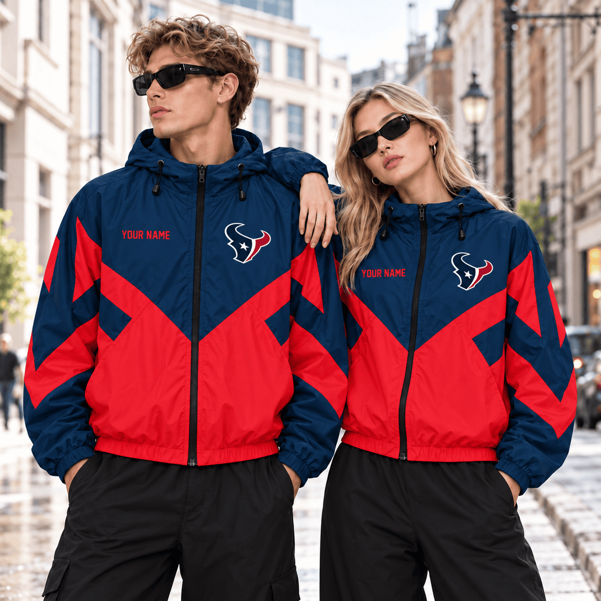 Houston Texans NFL Outdoor Jacket Custom Name For Fan Main image