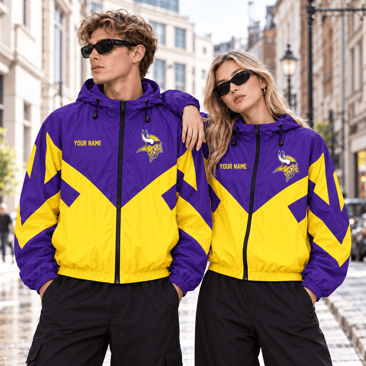 Minnesota Vikings NFL Outdoor Jacket Custom Name For Fan Main image