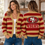 San Francisco 49ers NFL Ugly Cardigan Custom Name For Fan