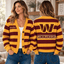 Washington Commanders NFL Ugly Cardigan Custom Name For Fan
