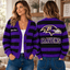 Baltimore Ravens NFL Ugly Cardigan Custom Name For Fan
