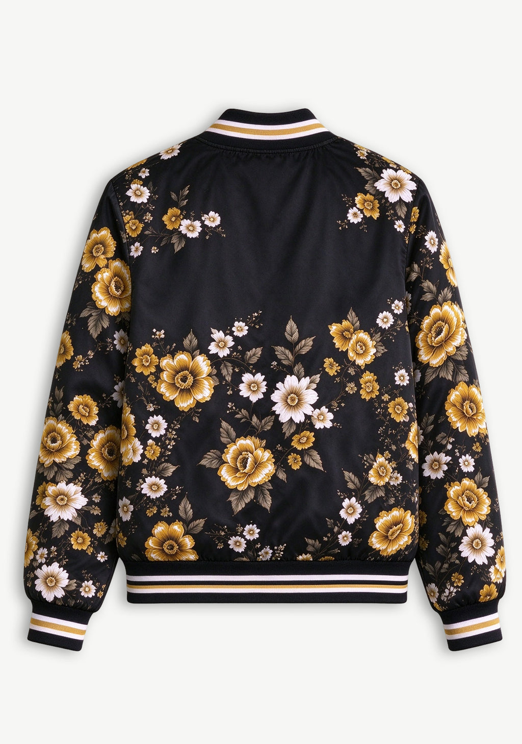 Women New Orleans Saints Floral Print Zip Up Jacket Custom Name For Fan