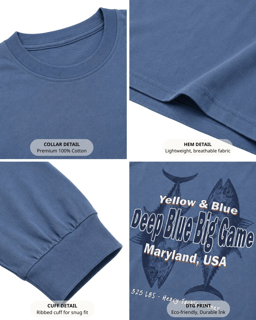 Deep Blue Big Game Long-sleeve Secondary image