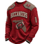 Tampa Bay Buccaneers Waffle Knit Long-Sleeve Sweatshirt