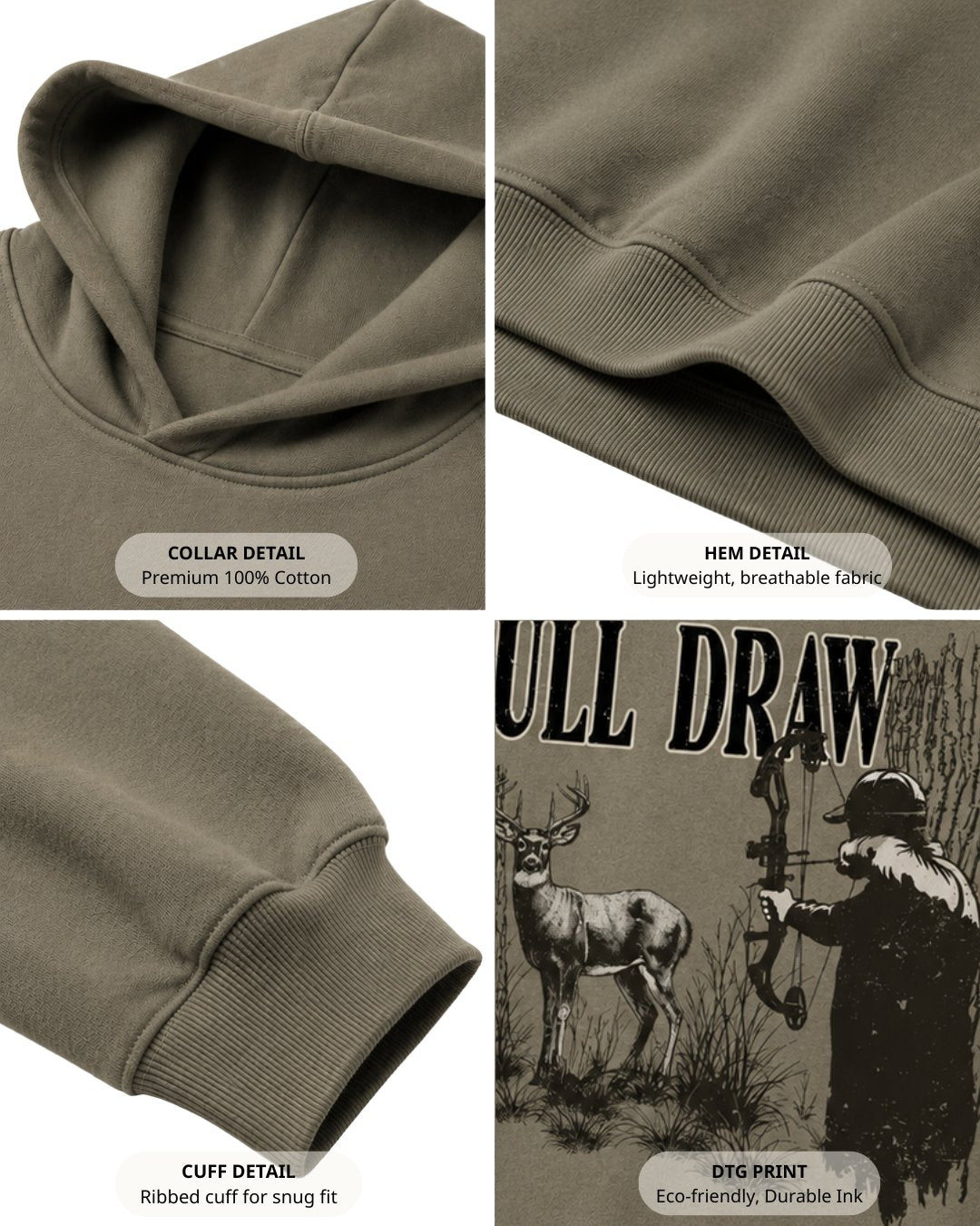 Full Draw Archery Hunter Hoodie Secondary image