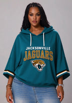 Women’s Jacksonville Jaguars 3/4 Dolman Sleeve Hoodie