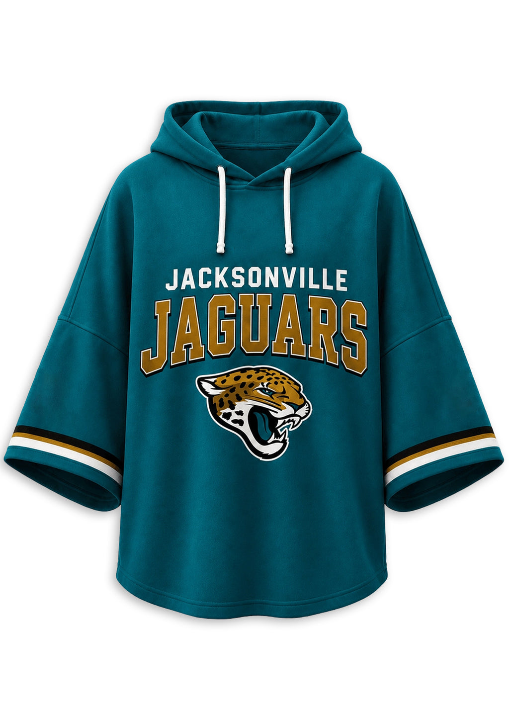 Women’s Jacksonville Jaguars 3/4 Dolman Sleeve Hoodie