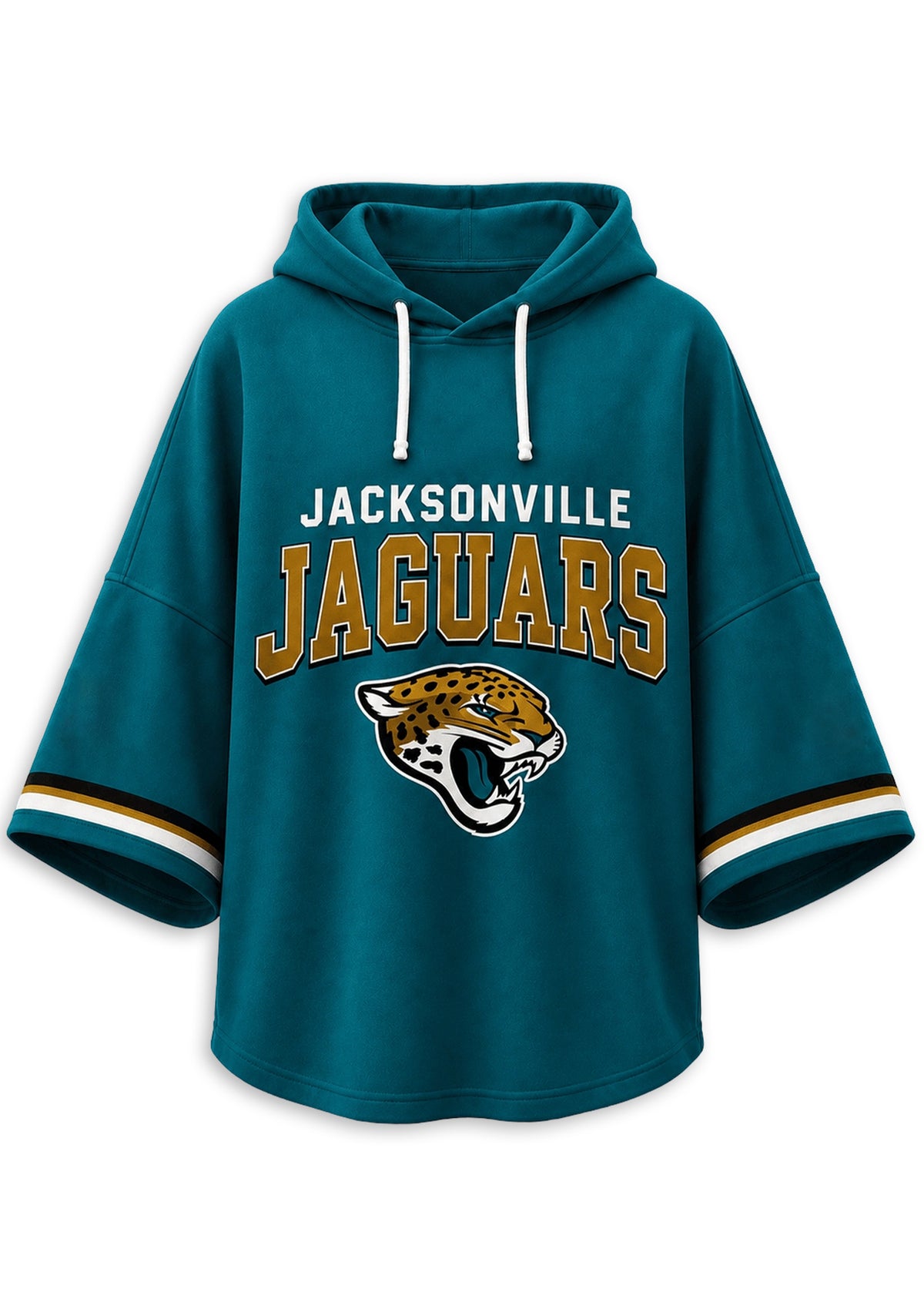 Women’s Jacksonville Jaguars 3/4 Dolman Sleeve Hoodie
