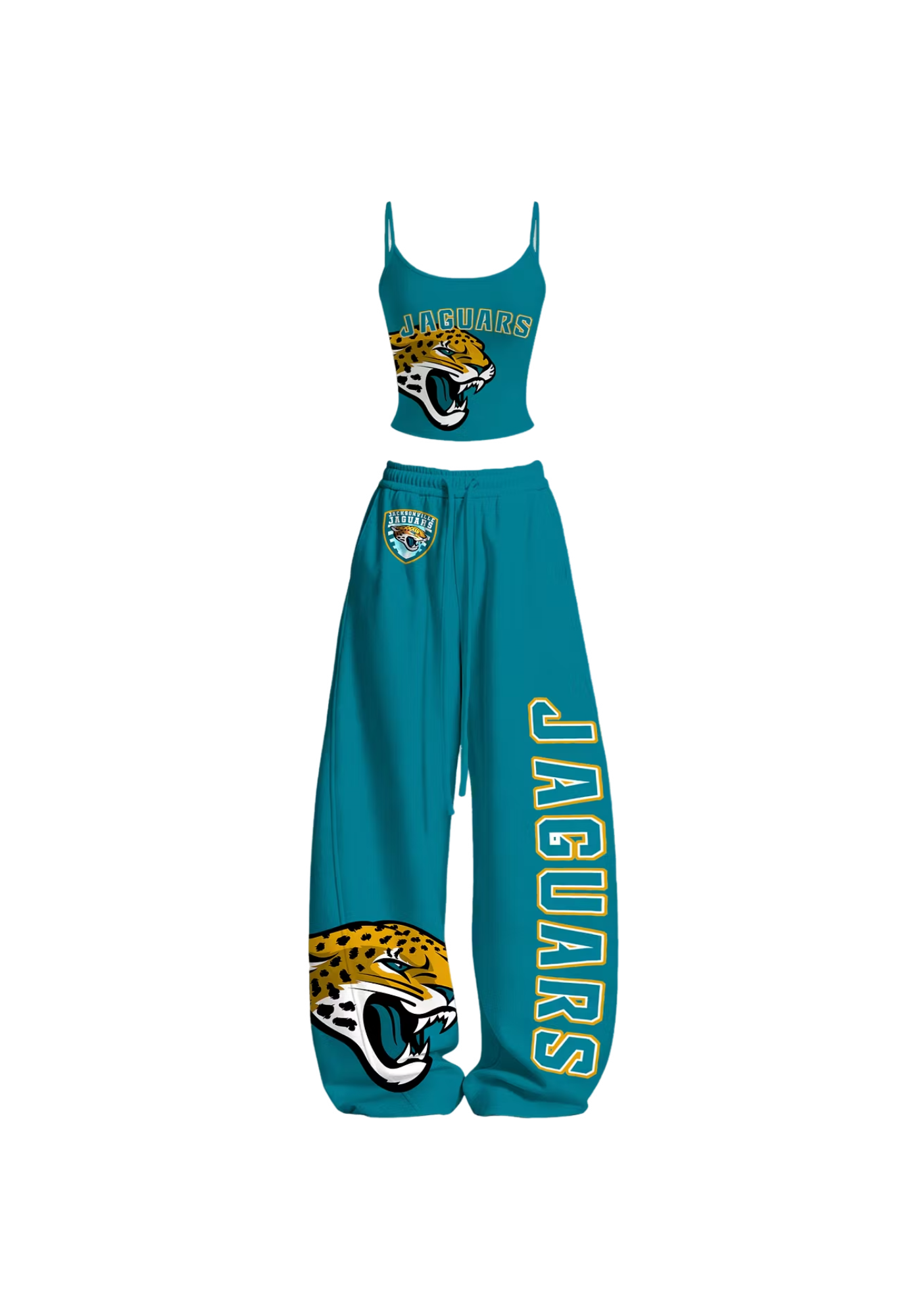Jacksonville Jaguars Jaguar Mascot Tops & Elasticated Trousers Two-Piece Set Main image