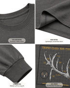 Non-Typical Antler Deer Profile Long-sleeve