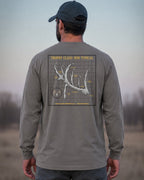 Non-Typical Antler Deer Profile Long-sleeve