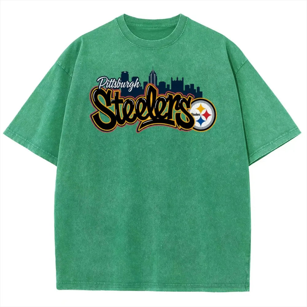 Pittsburgh Steelers Unisex Vintage Washed T-shirt