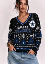 Women’s Dallas Cowboys Ugly NFL Christmas Sweatshirt