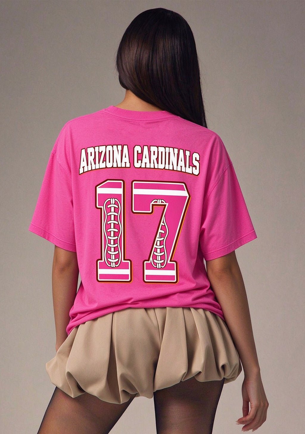 Arizona Cardinals Pink Out Tackle Breast Cancer Awareness V-Neck T-Shirt