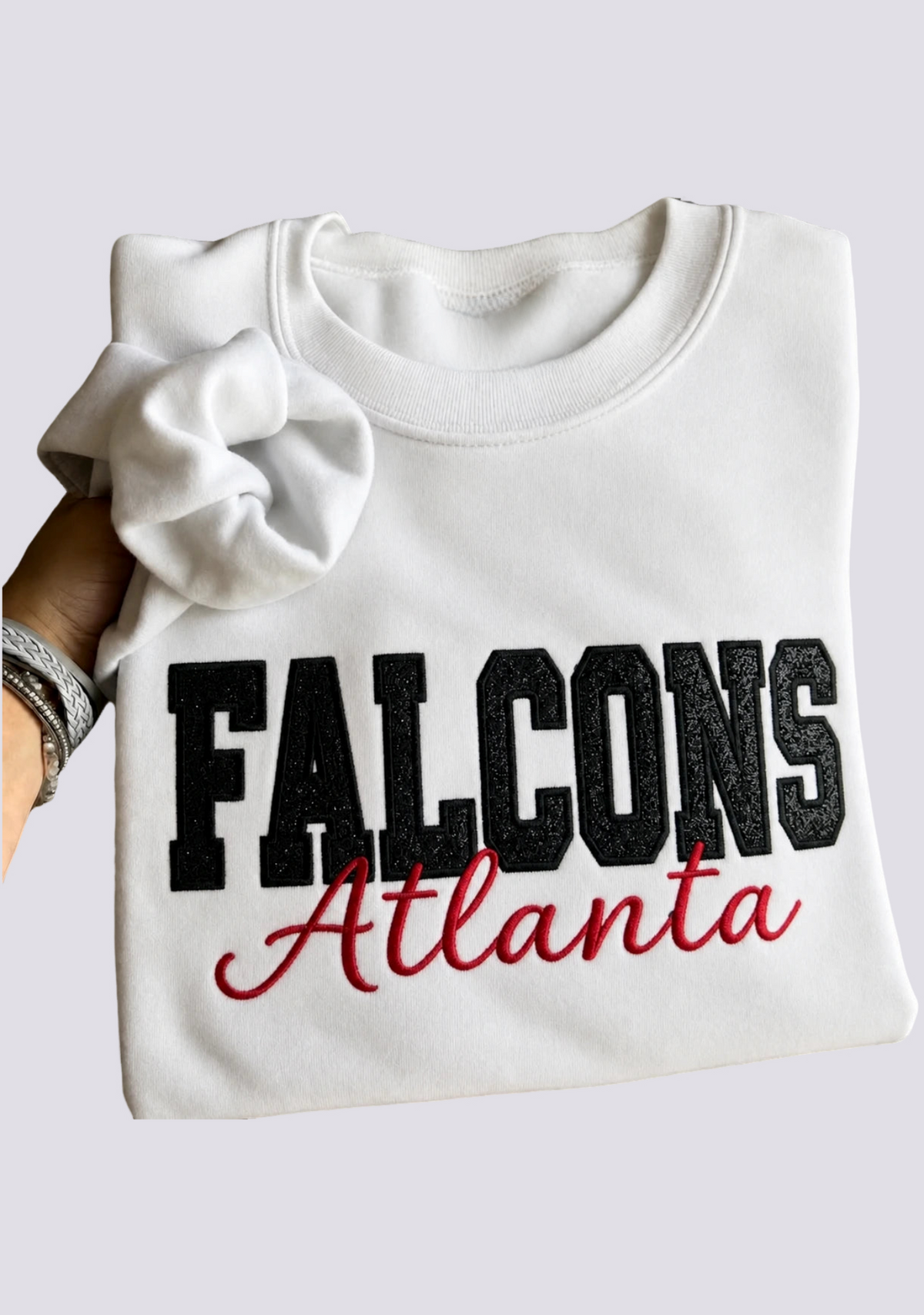 Women's Atlanta Falcons Embroidered Crewneck Sweatshirt Main image