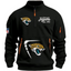 Jacksonville Jaguars Black Stand Collar Quarter Zip Pullover Sweatshirt