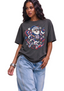 Women's New England Patriots Christmas Santa Football T-Shirt