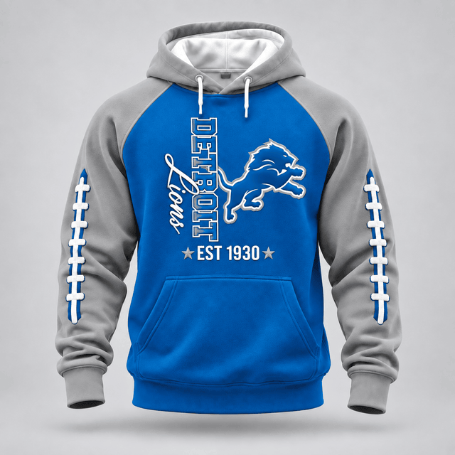 Detroit Lions | Premium NFL Football Stitch Hoodie Main image