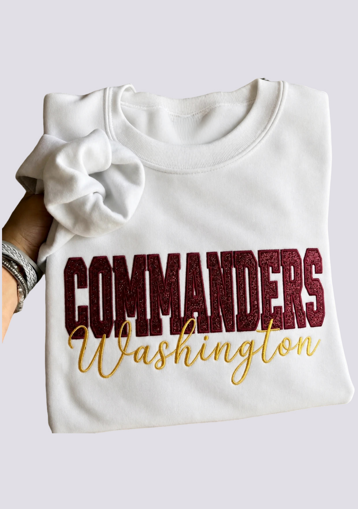 Women's Washington Commanders Embroidered Crewneck Sweatshirt Main image