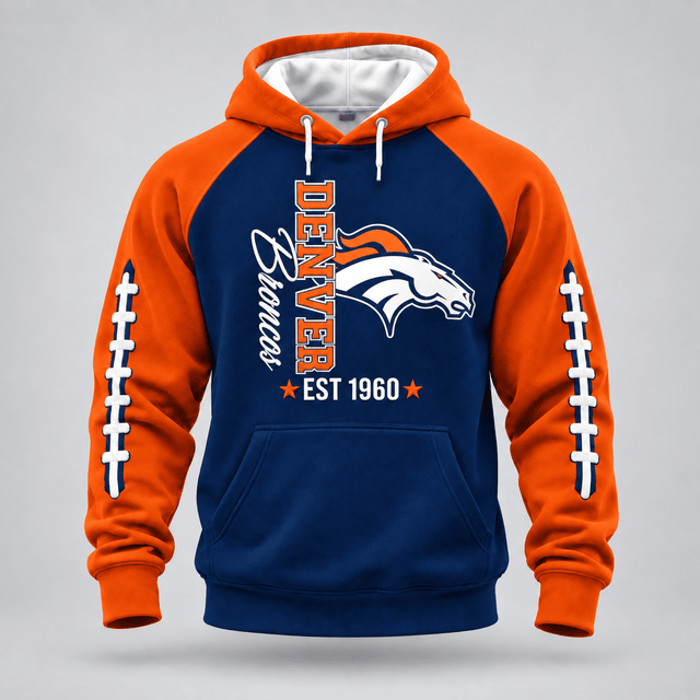 Denver Broncos | Premium NFL Football Stitch Hoodie Main image