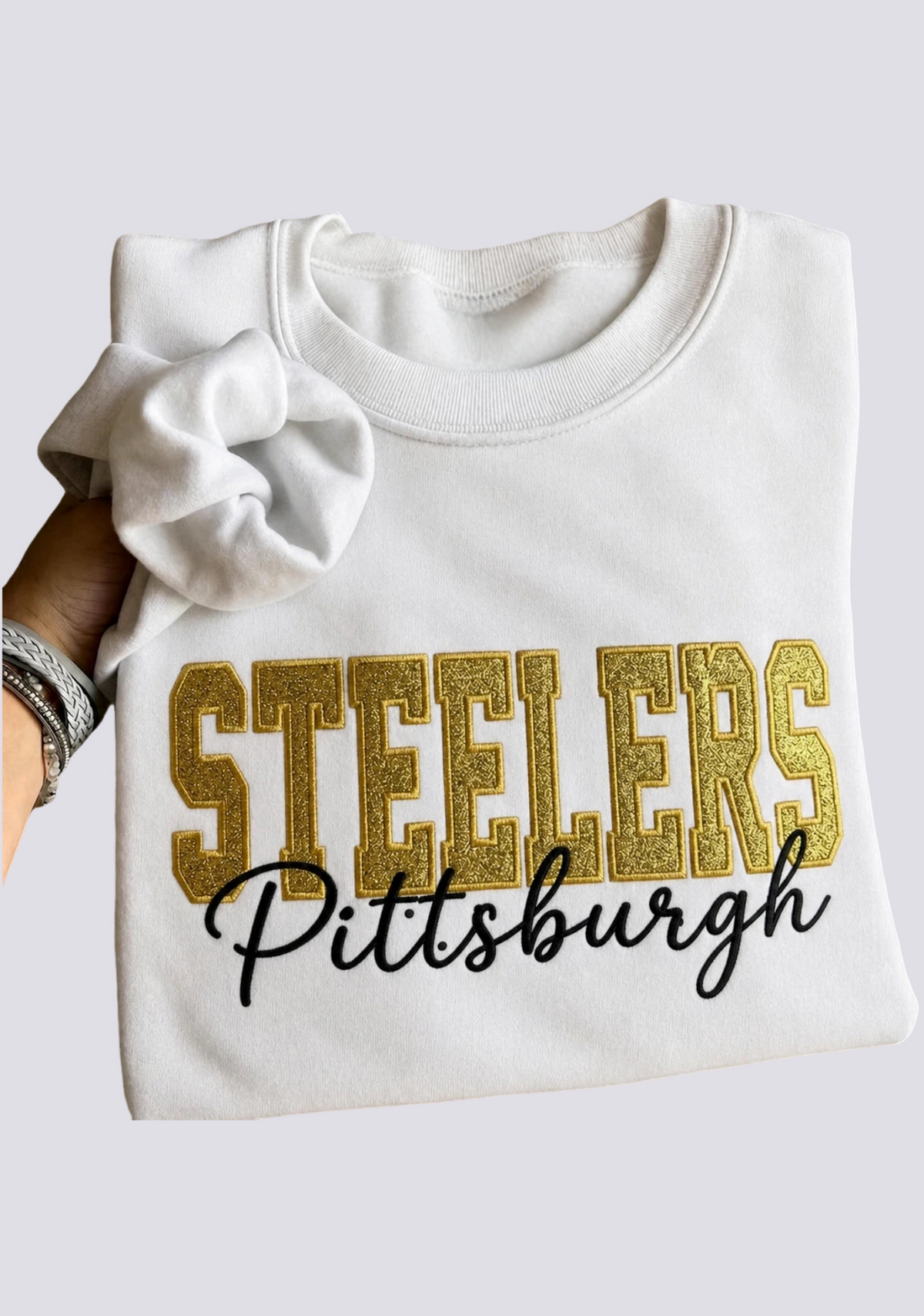 Women's Pittsburgh Steelers Embroidered Crewneck Sweatshirt Main image