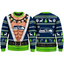 Seattle Seahawks Christmas Ugly Sweater Muscular Fan Graphic