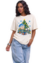 Women's Los Angeles Chargers Christmas Snoopy Charlie Brown T-Shirt