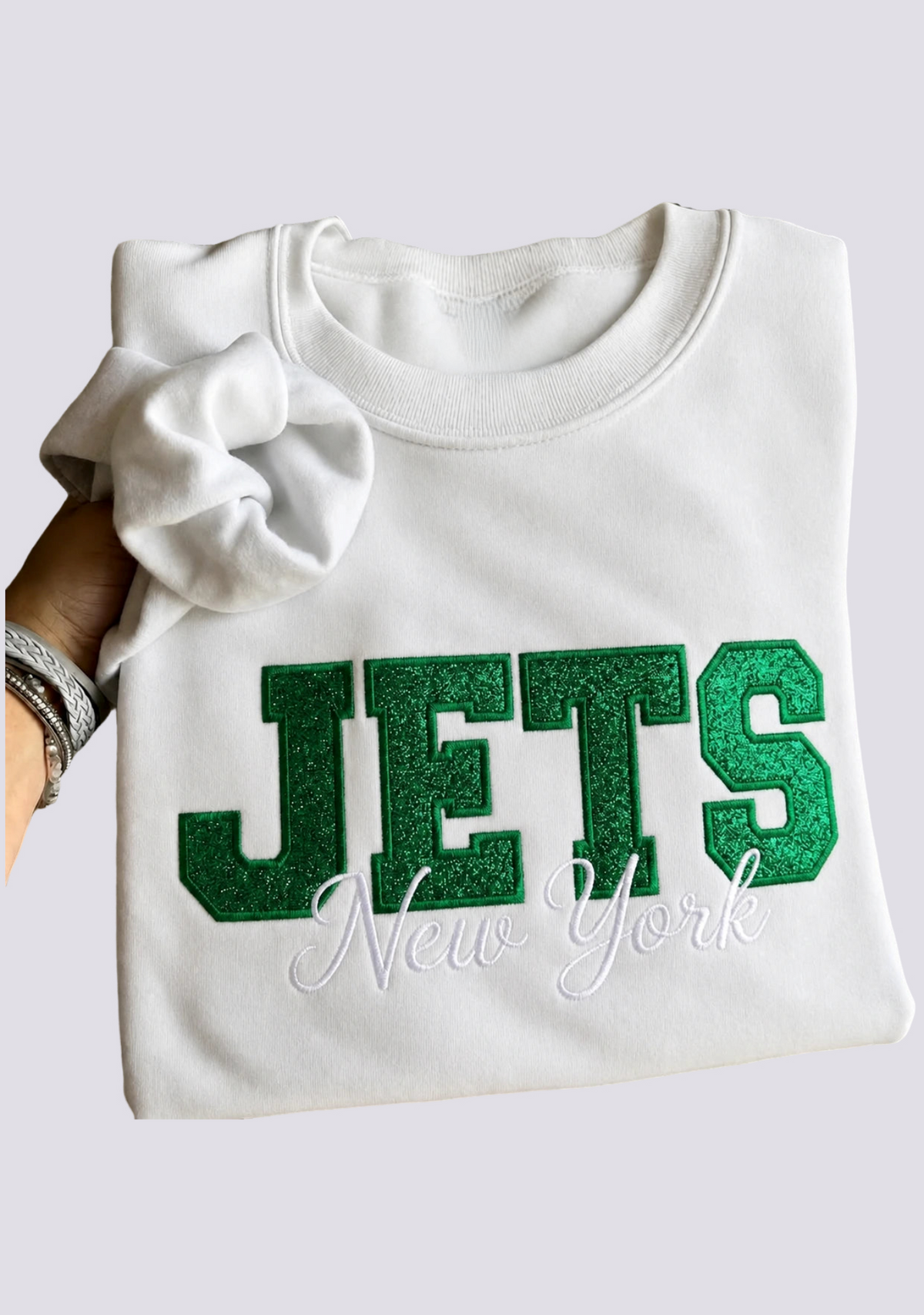 Women's New York Jets Embroidered Crewneck Sweatshirt Main image