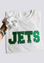 Women's New York Jets Embroidered Crewneck Sweatshirt