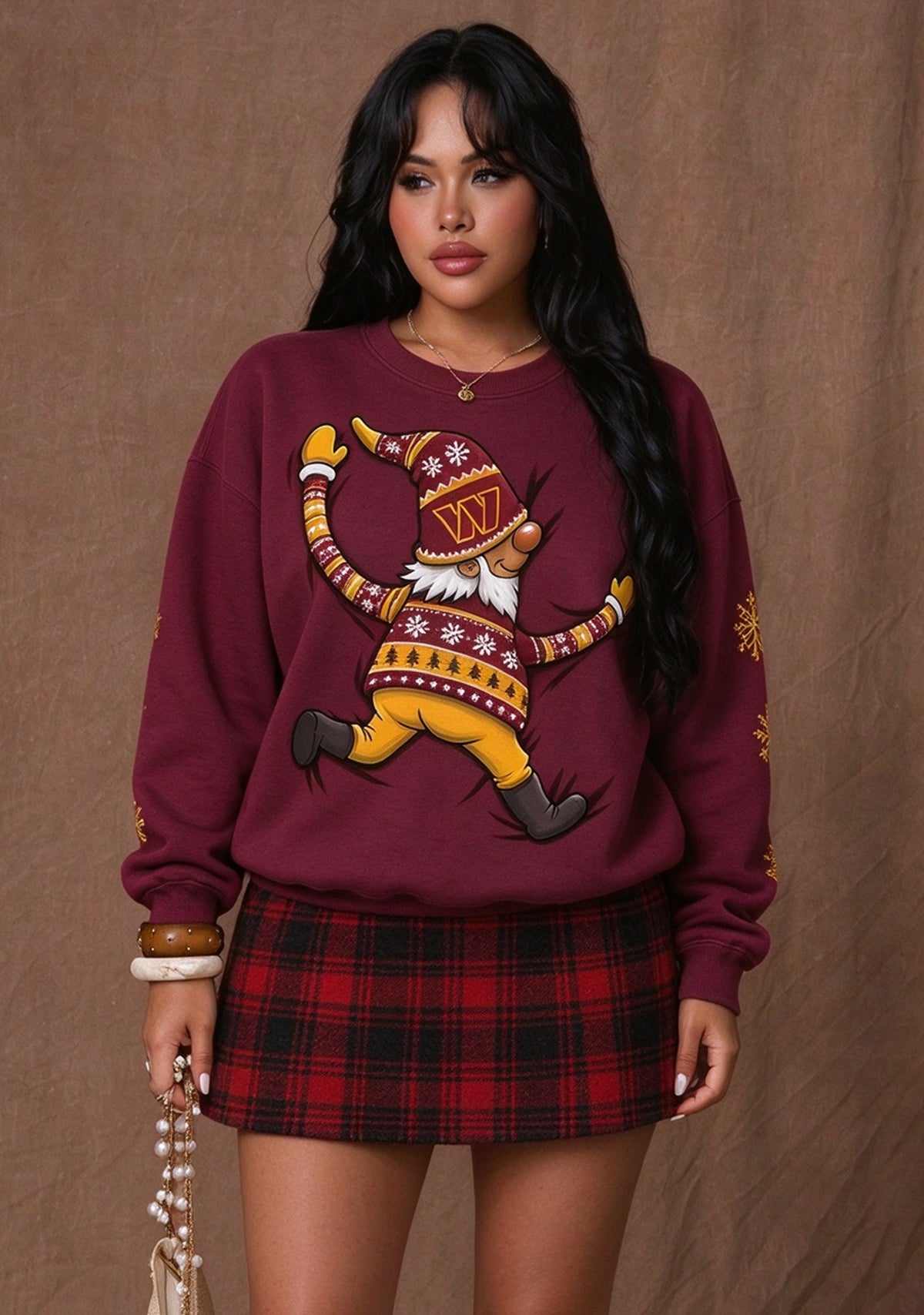 Women's Washington Commanders Christmas Crewneck Sweatshirt